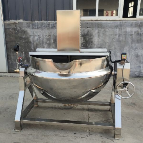 1000kg/H Industrial Steam Jacketed Kettle For Efficient Food Cooking And Mixing