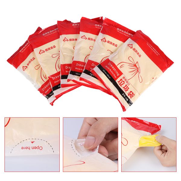 4 8 13 Gallon Compostable Biodegradable Plastic Garbage Bag With Drawstring