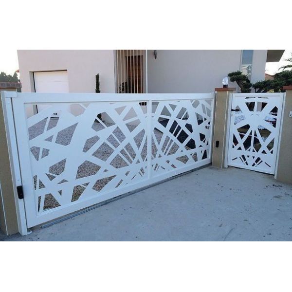 Commercial Aluminium Profile Gate Aesthetic Aluminum Driveway Gate Lightweight