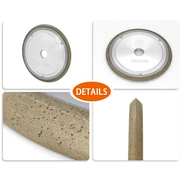 CNC Machine V U Shapes Diamond Tool Grinding Wheels For Glass , Customized