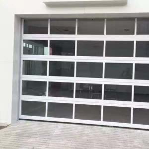 Quality Automatic Motor Operation 5mm Aluminum Sectional Door Professional Manufacture Tempered Mirror Glass wholesale