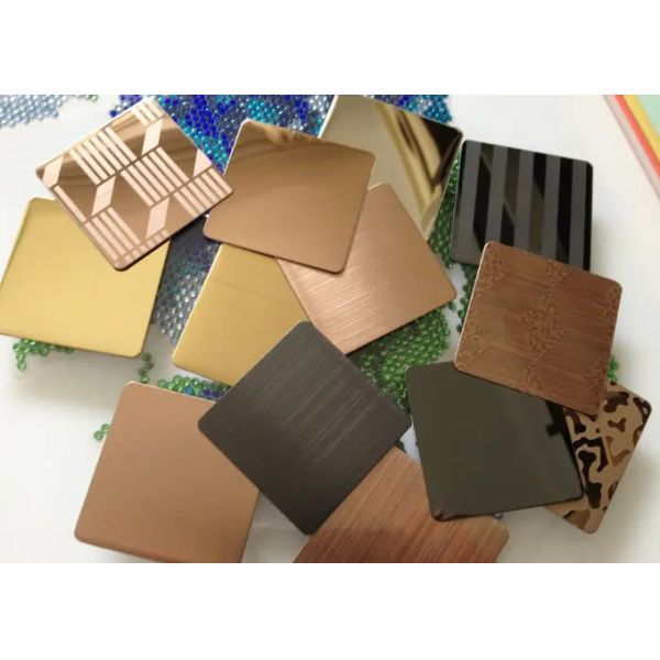 Construction Material Anti-fingerprint Stainless Steel Sheet For Decoration Of Shopping Mall Wall And Door Panels 3