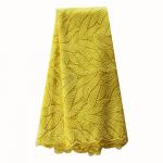 Wholesale! yellow african cord lace 2015 for nigeria wedding dress / hot selling