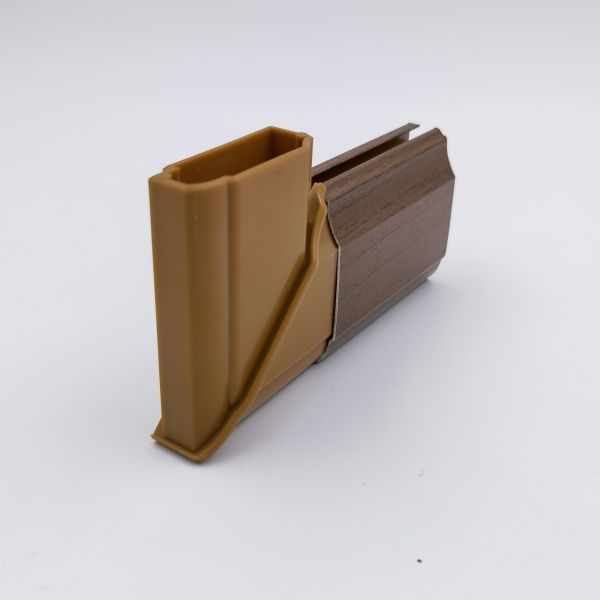 Kitchen Cabinet 1.4mm Wood Finish Aluminium Profiles For Libya Middle East