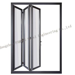 China 55 60 Series Aluminium Frame Glass Window , PVDF Aluminium Double Glazed Windows on sale