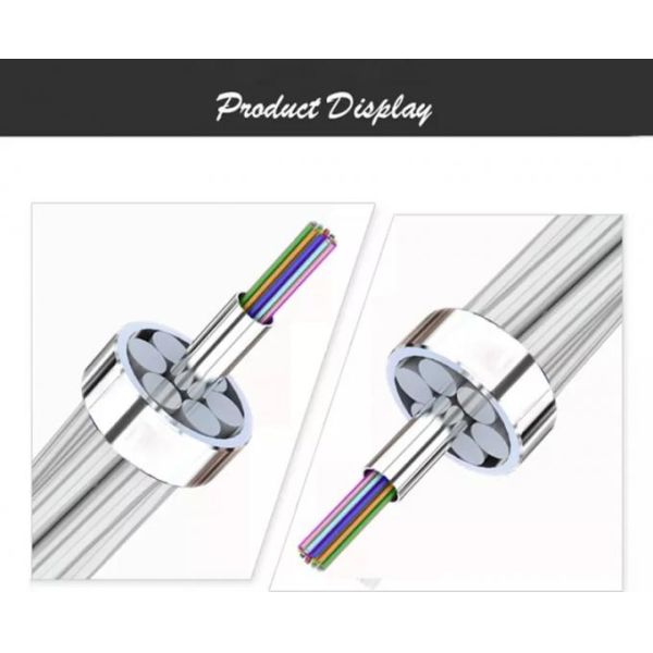 Large Diameter OPGW Optical Ground Wire 24 Core Outdoor Aerial Fiber Optic Cable ISO9001