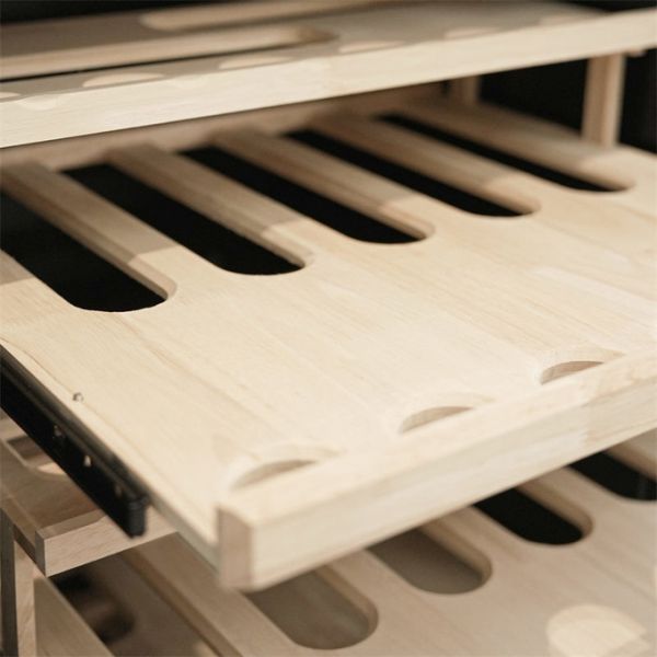 Single Zone Black Wood Drink Cabinet Lockable Kitchen Wine Cooler Furniture Single Zone Black Wood Drink Cabinet Lockable Kitchen Wine Cooler Furniture