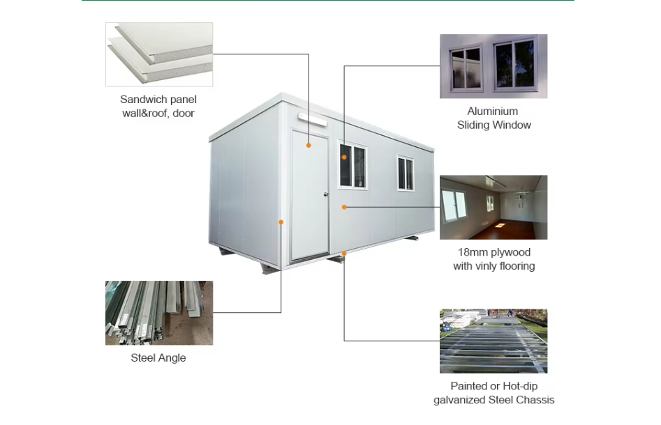 20 40 Feet Modular Pre Fabricated Houses Luxury Container Restaurant