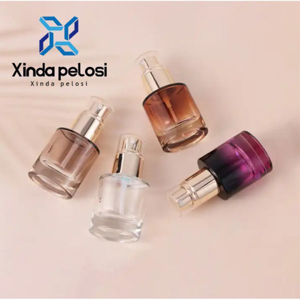Luxury Cosmetic Empty Amber Clear Essential Oil Glass Dropper Bottle 30ml 100ml