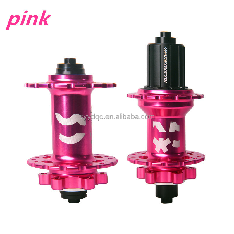 Front and Rear Bike Disc Brake Hub 24 Hole Clincher Type with Aluminum Alloy Rim