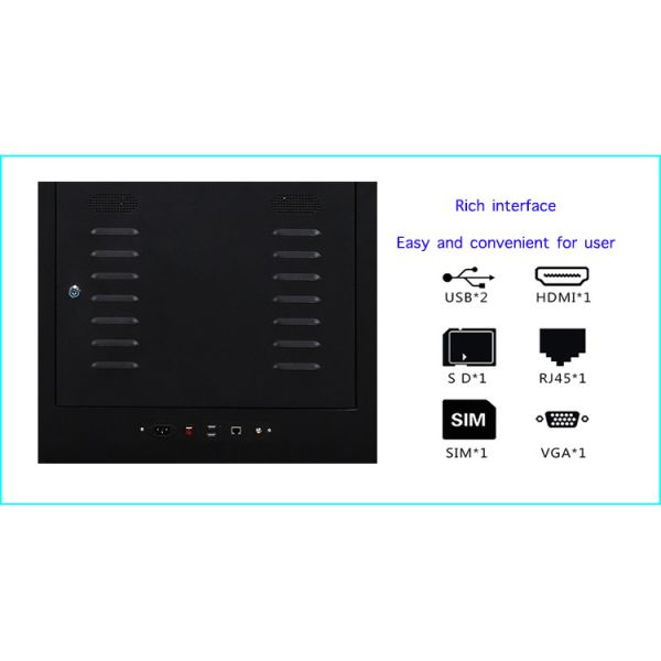 Large Size Floor Standing Lcd Advertising Player Interactive Kiosk Touch Screen