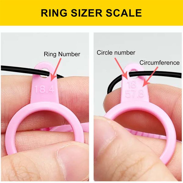 US/UK/HK size Jewelry Accessories Tools Plastic Ring Finger Gauge