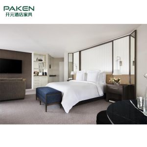 High Gloss Finish Solid Wood Five Star Hotel Furniture