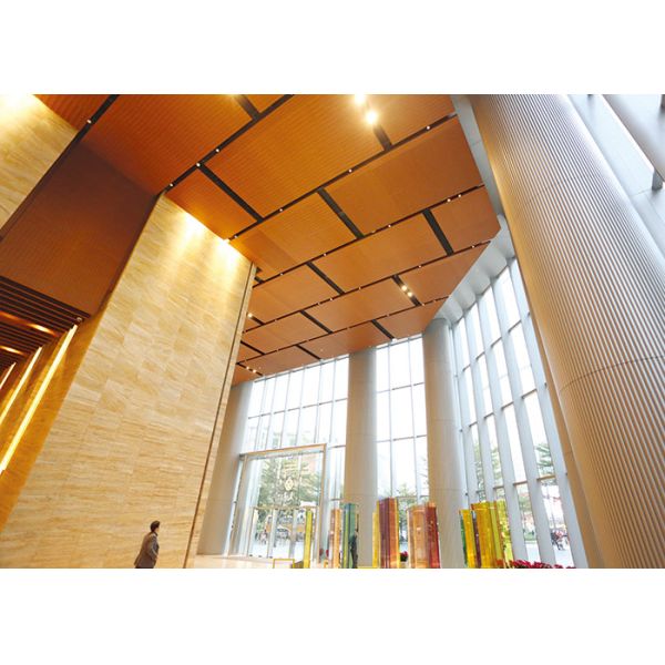 Decorative Insulated Aluminum Metal Ceiling For Exhibition Hall Customized