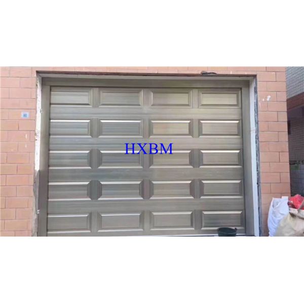 Wihte color reliable Balance System Roller Shutter Garage Doors With 100mm width panel