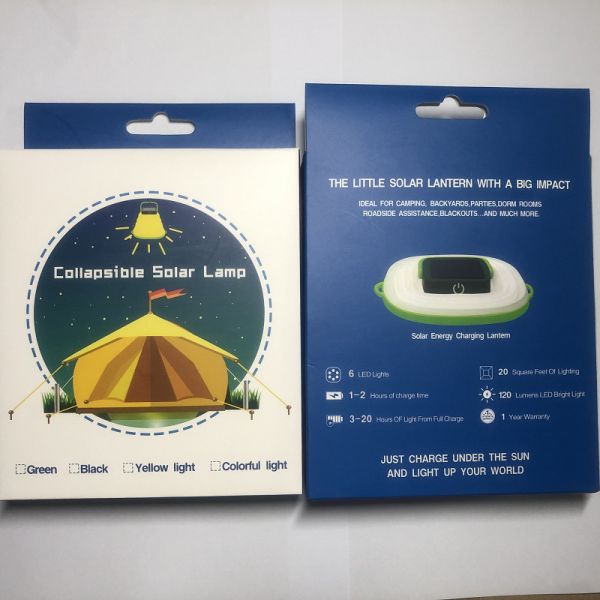 Silicone Collapsible Garden Camping Solar Lamp Solar Camping Light