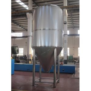 Argon Arc Welded Stainless Steel Beer Container , Conical Fermentation Tank