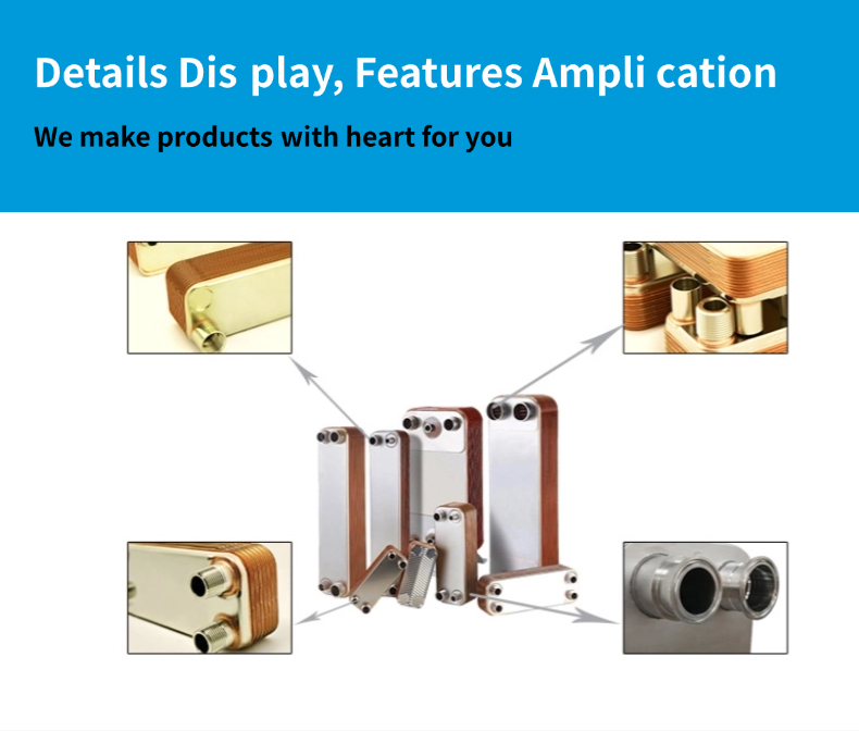 B3-006-N Efficient 316L Brazed Plate Heat Exchanger Low Cost Energy-Saving Household Manufacturing Plant Farm Home