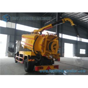Vacuum Suction Sewer Cleaning Truck Vacuum Tank Truck Dual Axle DONGFENG 210hp