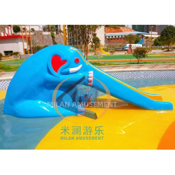 Fiberglass Material Kids Snake Slide 2.5m Height For Water Park Hotel Backyard Pool