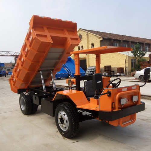 63hp mining tipper truck 5 tons mining dump truck orange color
