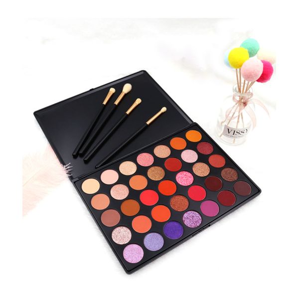 Waterproof 35 Color 160g Satin Finish Eyeshadow For Mature Eyes