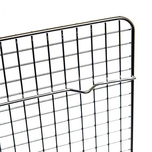 Gold / Silver Non Stick Surface Mild Steel Cooling Rack / Bbq Grill Wire Mesh