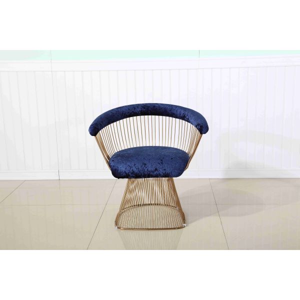 Leisure Garden Hotel Reception Chairs Metal Base Accent Chair Living Room Stainless Steel Frame