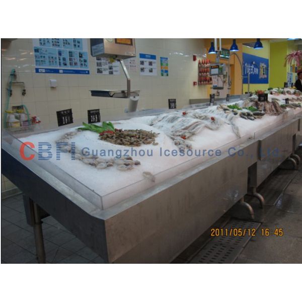 Fast Industrial 1 Ton Flake Ice Making Machine For Fish Fresh Keeping