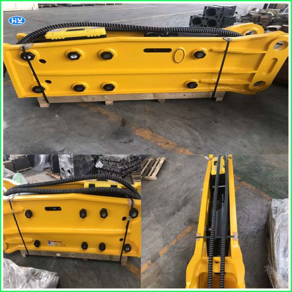 40CR Hydraulic Concrete Breaker 30t Excavator Jack Hammer Attachment 155mm Chisels