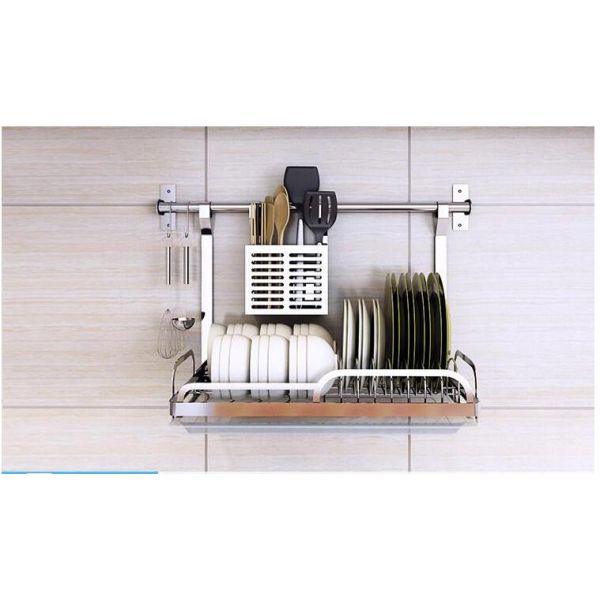 BSN Kitchen Pull Basket / 304 Stainless Steel Kitchen Lid Rack Safe And Hygienic