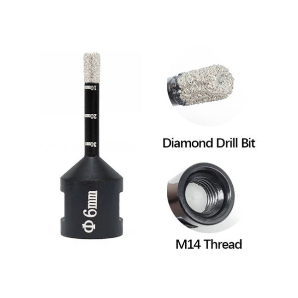 45mn Diamond Masonry Core Drill Bit 6mm 12mm 14mm For Power Drill