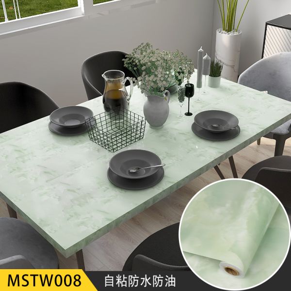 Wallpapers Marble PVC Film Kitchen Cabinet Wallpaper Waterproof Self Adhesive Wall Coating for Counter Top Marble