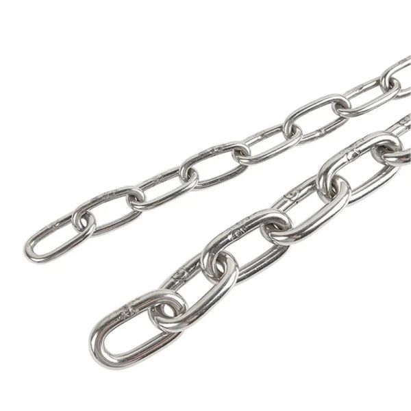 316 Stainless Steel Boats Anchor Chain DIN766 Standard for Ship Black Test load 48kN