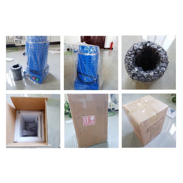 Graphite Crucible 2KG Max Temparature 1200C Mini Gold Melting Furnace