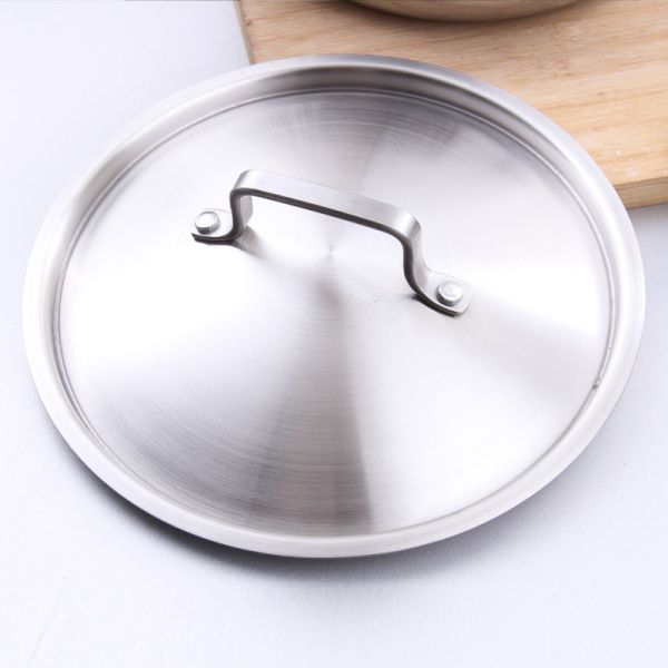 Extra Strong Stovetop Frying Pan Stainless Steel With Lid