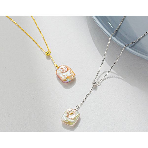 Baroque Pearl Necklace Pink Cultured Baroque Irregular Freshwater Pearl Choker Necklace Natural Baroque Pearl necklace