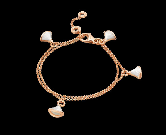 DIVAS’ DREAM bracelet in 18 kt pink gold with mother of pearl. Ref. BR856970