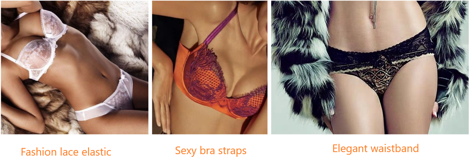 High quality 40mm Glossy foldover elastic band for underwear elastic band