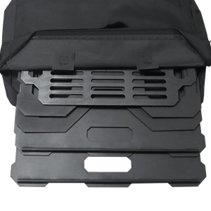 20 inch Outdoor Portable Firepit with BBQ Tray Detachable Wood-Burning Fire Pit Log Stove Fireplace