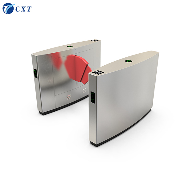 Flap Barrier Gate with Relative Humidity ≤95%, Normal Running Life ≥5 Millions, and Compact Size 1200mm*300mm*980mm