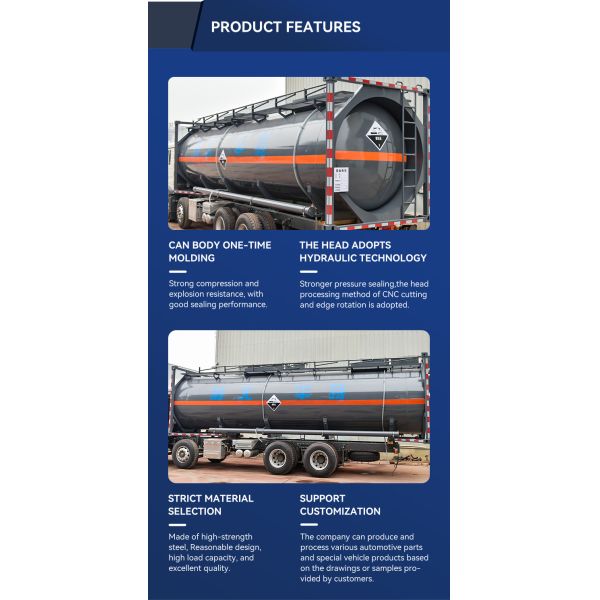 22KL ISO Tank 20 Feet 30FT Shipping Storage Tanker Container For Chemical Liquid Transport