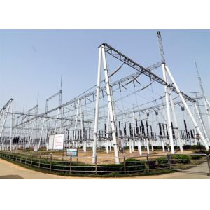 Quality A Frame Dead end Transmission and Distribution Substation Structures ， Steel Tubular Beam and Gantry wholesale