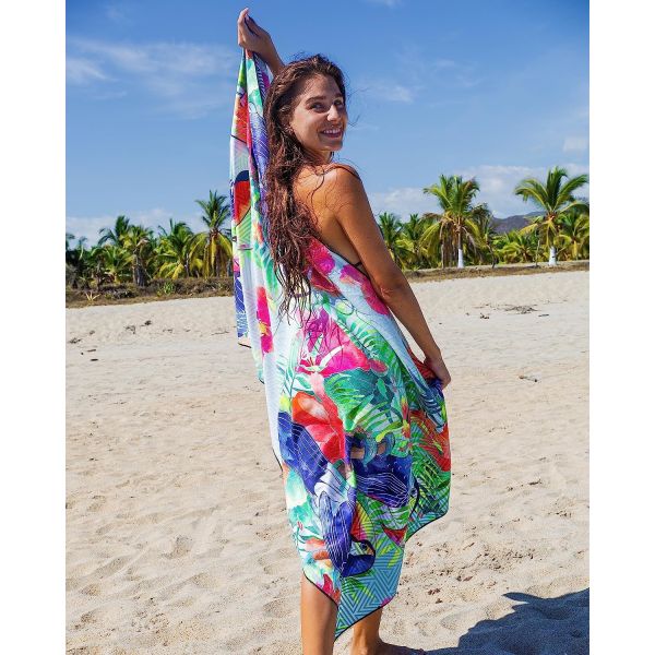 Transfer Print Microfiber Personalized Custom Beach Towel High Absorbency