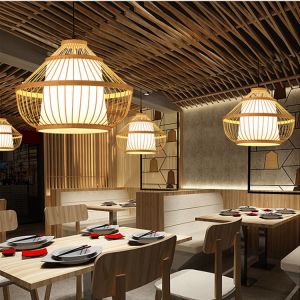 Quality Homeware Hanging Indoor Bamboo Bedroom Pendant Light Vietnam Style wholesale