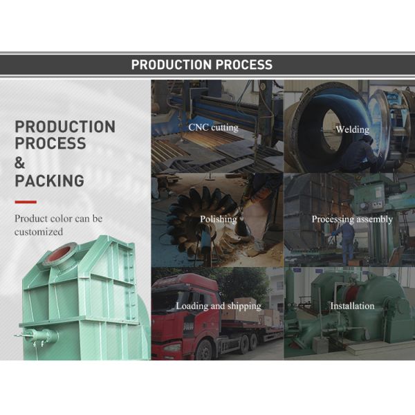 180m Water Head Pelton Hydro Turbine 550Kw 750kw Pelton Water Wheel Turbine