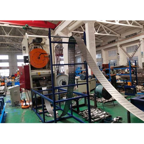 Galvanized Sheet Automatic Cable Tray Roll Forming Machine 100 - 600 mm Width