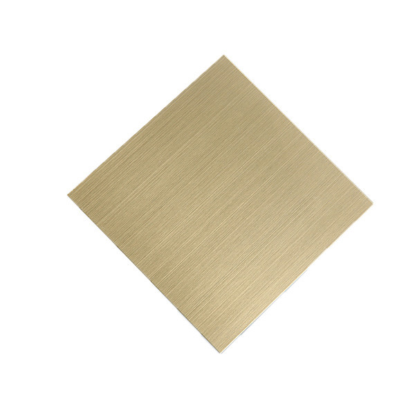 Brushed Titanium Stainless Steel Color Plate Sheet 0.15 mm 201