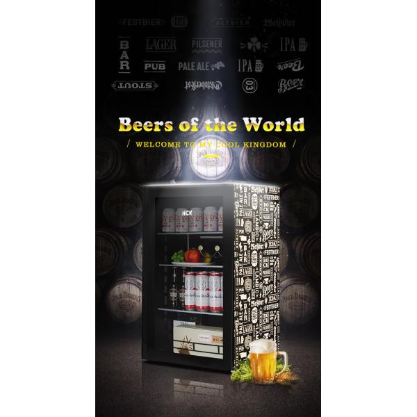 88L Single Door Office Home Mini Fridges , 220V Small Fridge Freezer