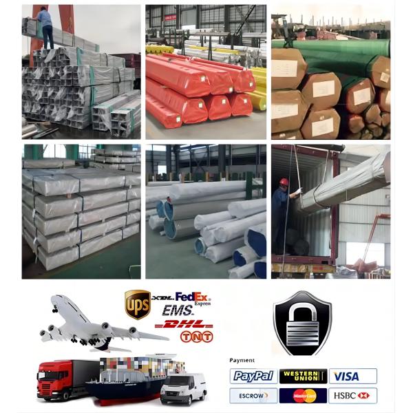 Square Shape Stainless Steel Pipes Tube 50x50mm A312 TP304 DIN 1.4401 1.4406 Brushed Finish With ISO